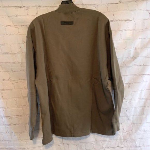 Essentials Fear of God Relaxed Wood Crewneck Fleece Oversized Sweatshirt NWT - Picture 5 of 12